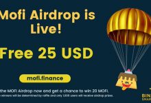 Mofi Finance Airdrop价值20个MOFI代币(约25美元)-coinowo