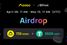 DODO X Bifrost幸运抽奖 Airdrop价值2500 USDT和735 DODO-coinowo