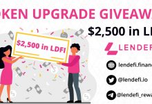 Lendefi金融赠送价值2500美元的LDFI代币给250名幸运者(每人约10美元)-coinowo