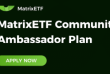 去中心化ETF平台MatrixETF推出社区大使计划完成各类大使任务积分换治理代币-coinowo
