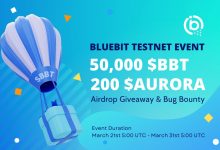 Aurora上的收益聚合协议BlueBit Finance将向测试网用户随机空投-coinowo