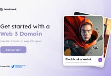 多合一加密货币应用程序Blockbank向新用户空投免费unstoppabledomain域名-coinowo
